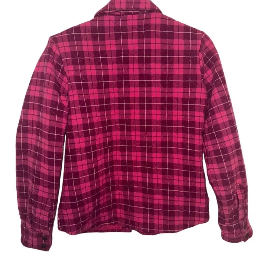 Bit & Bridle Plaid Flannel Quilted Shacket Women's Small Multicolor - Picture 2 of 3